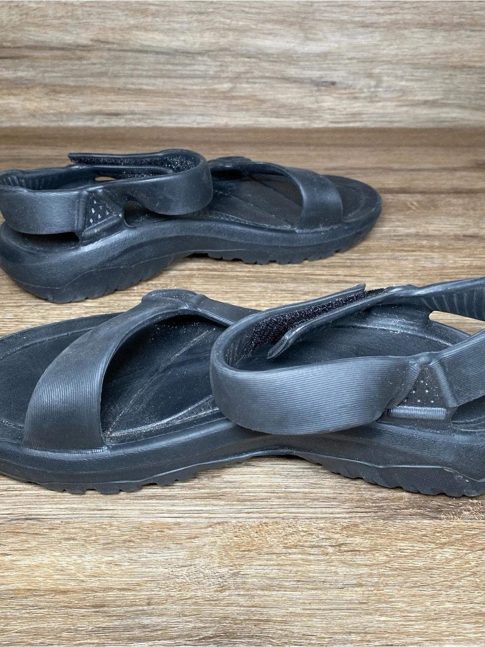 Teva Black Synthetic Rubber Hurricane Drift Sandal Men's SZ 7 US